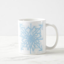 blue snowflake mugs