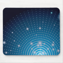 Blue space mouse pad