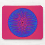 Blue Sphere on Pink Mousepad