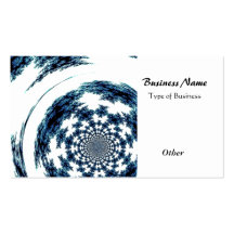 Blue Spun Thread Business Card Template