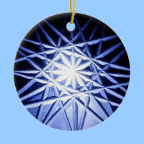 Blue star ornaments