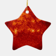 BLUE Star RED Star Christmas Tree Ornament