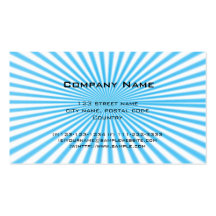 blue starbust cool business card.