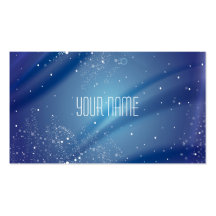 Blue Starry Night Dream Quote Business Cards