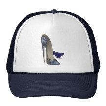 Blue Stiletto Shoes Art Hat
