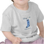 Blue Stocking Baby's 1st Christmas Tees