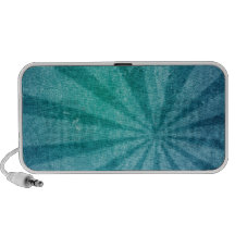 blue stripe sunburst travelling speaker