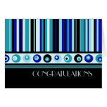 Blue Stripes Employee Anniversary Card