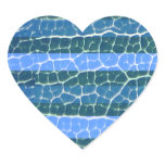 blue stripes heart sticker stickers