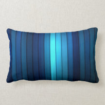 blue stripes pillow