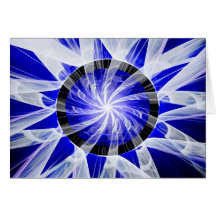 Blue Sun Blank Inside Greeting Card