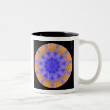 Blue Sun Kaleidoscope Mug