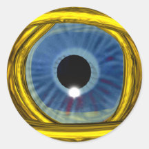 BLUE TALISMAN, detail Round Sticker