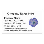 Blue tinted hibiscus flower business cards