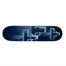Blue Tone Cross Skateboard