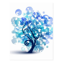 Blue Tree Postcards