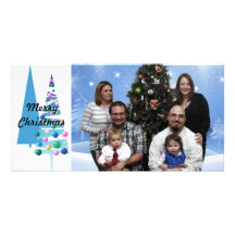 Blue Trees Photo Card