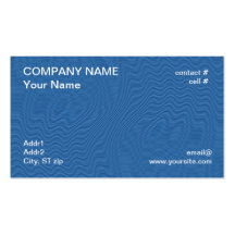 Blue twisted waves business card templates