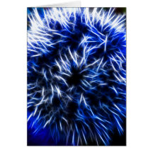 Blue Urchin Greeting Card