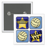 Blue Volleyball Pin