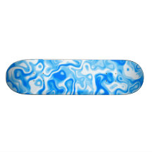 Blue water swirls / army style print skateboard decks