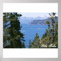 Blue Waters & Snow Lake Tahoe Poster