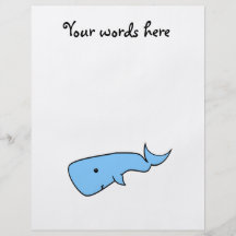 Blue whale full color flyer