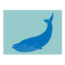Blue Whale Marine Mammals Wildlife Oceans Postcards