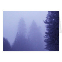 Blue Winter Greeting Card
