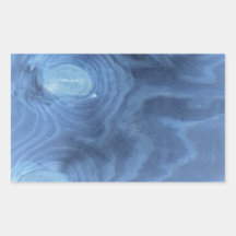 Blue wood pattern rectangle sticker