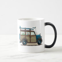 Blue Woody Wagon Mugs