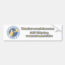 Blue/Yellow Logo Bumper Sticker