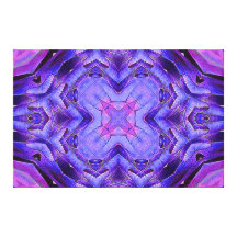 "Bluebell Vision Mandala" canvas print