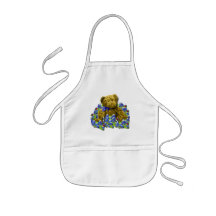 Bluebonnet Bear Apron Adult or Kids