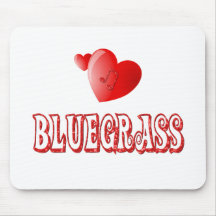 Bluegrass Hearts Mouse Pads