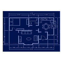 blueprint - house plan business card