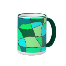 Blues/Greens Coffee Mugs