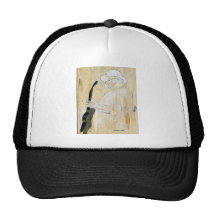 Blues Guitarist Painting in Orange and browns Trucker Hat