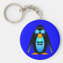 Blues man keychain