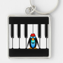 blues man piano keychains