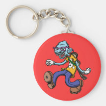 Blues Man Walking Key Chain