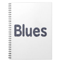 Blues word rock blue pattern music copy.png notebooks