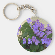 Bluest Blue Violets Key Chains