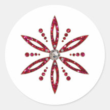 Blume des Lebens - Aphrodite Amulett Runder Aufkleber