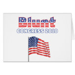 Blunt Patriotic American Flag 2010 Elections Greeting Card