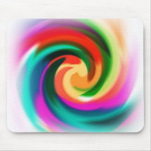 Blur Circle Colourful Mouse Pad