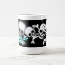 Blurry skulls coffee mug
