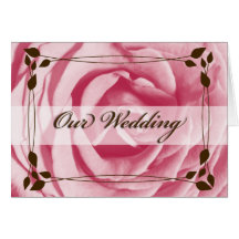 Blush & Chocolate Rose card