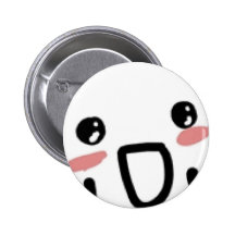Blushing Comic Face Pin