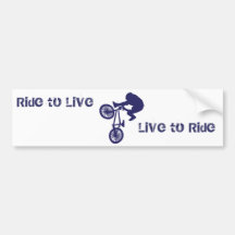 BMX Biker Bumper Stickers